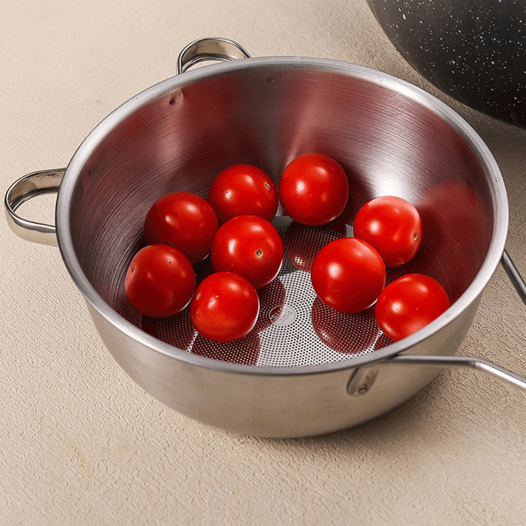 Multipurpose Stainless Steel Draining Sieve Bowl