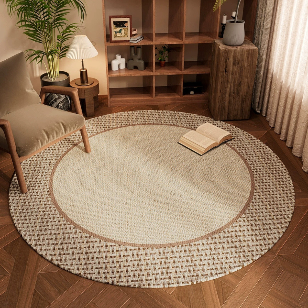 HOMERO Luxurious Round Modern Minimalist Rug 100cm