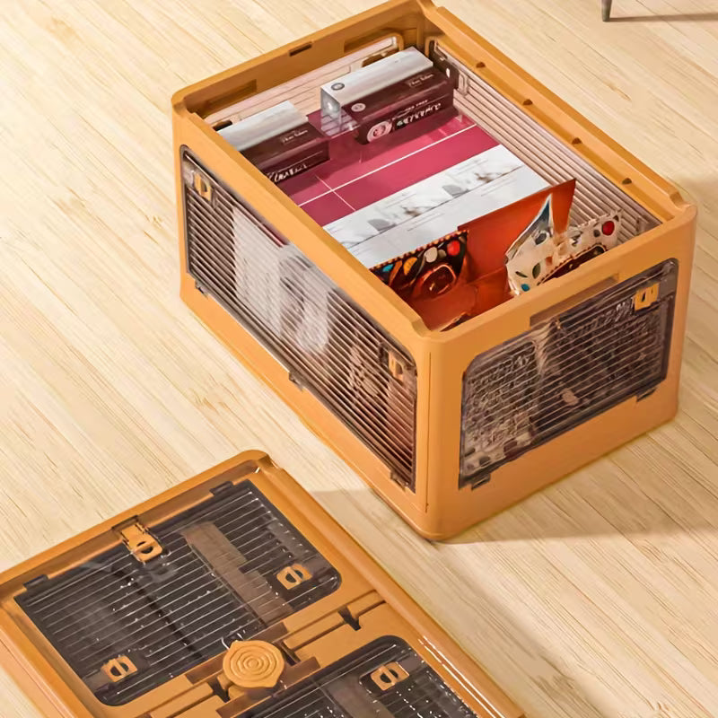 Multi-Purpose Foldable Storage Organizer Box with Wheels