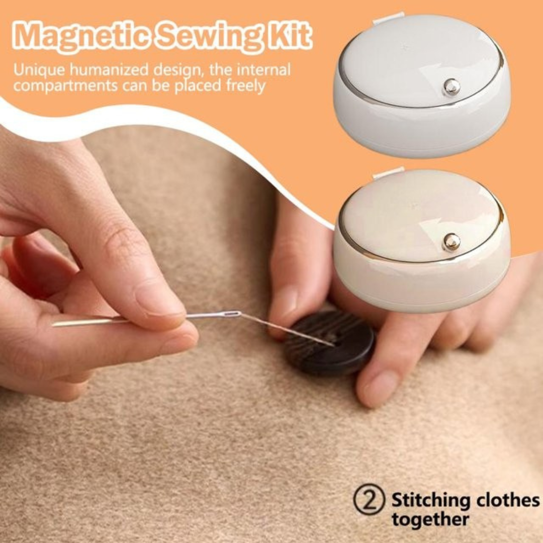 Magnetic Sewing Portable Storage Organizer Box with Sewing Accessories
