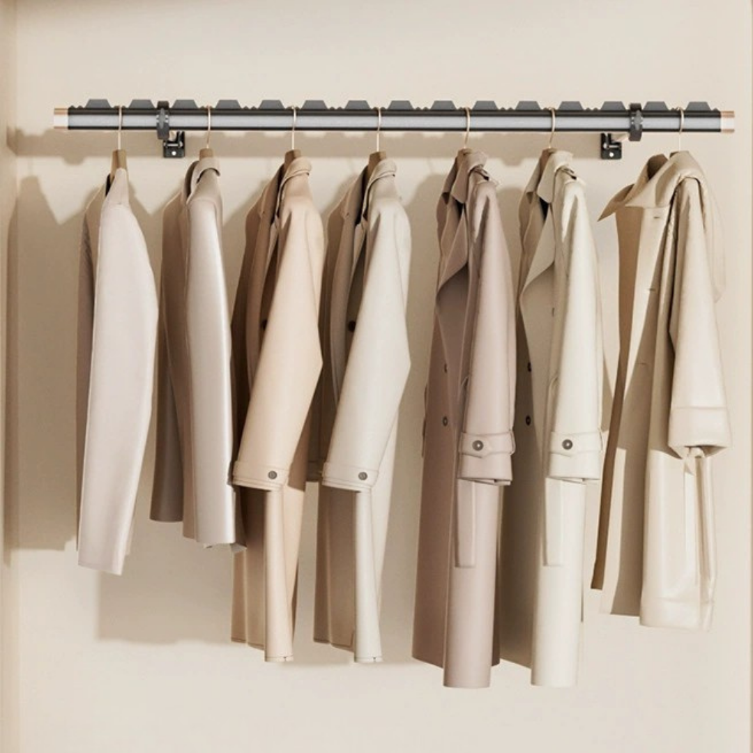 HOMERO Wall Mounted Space Saving Foldable Adjustable Drying Rack