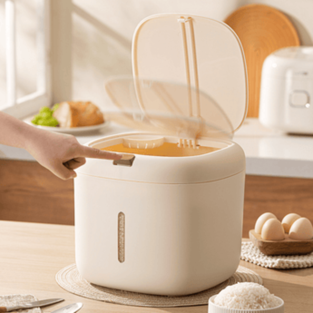 HOMERO Multi-Purpose Airtight Double Seal Grain Storage Container Lid