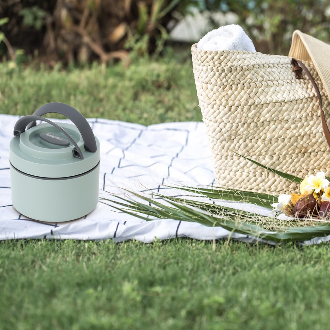 HOMERO Eco-Friendly Dual Compartment Stainless Steel Insulated Lunch Box - 600ML