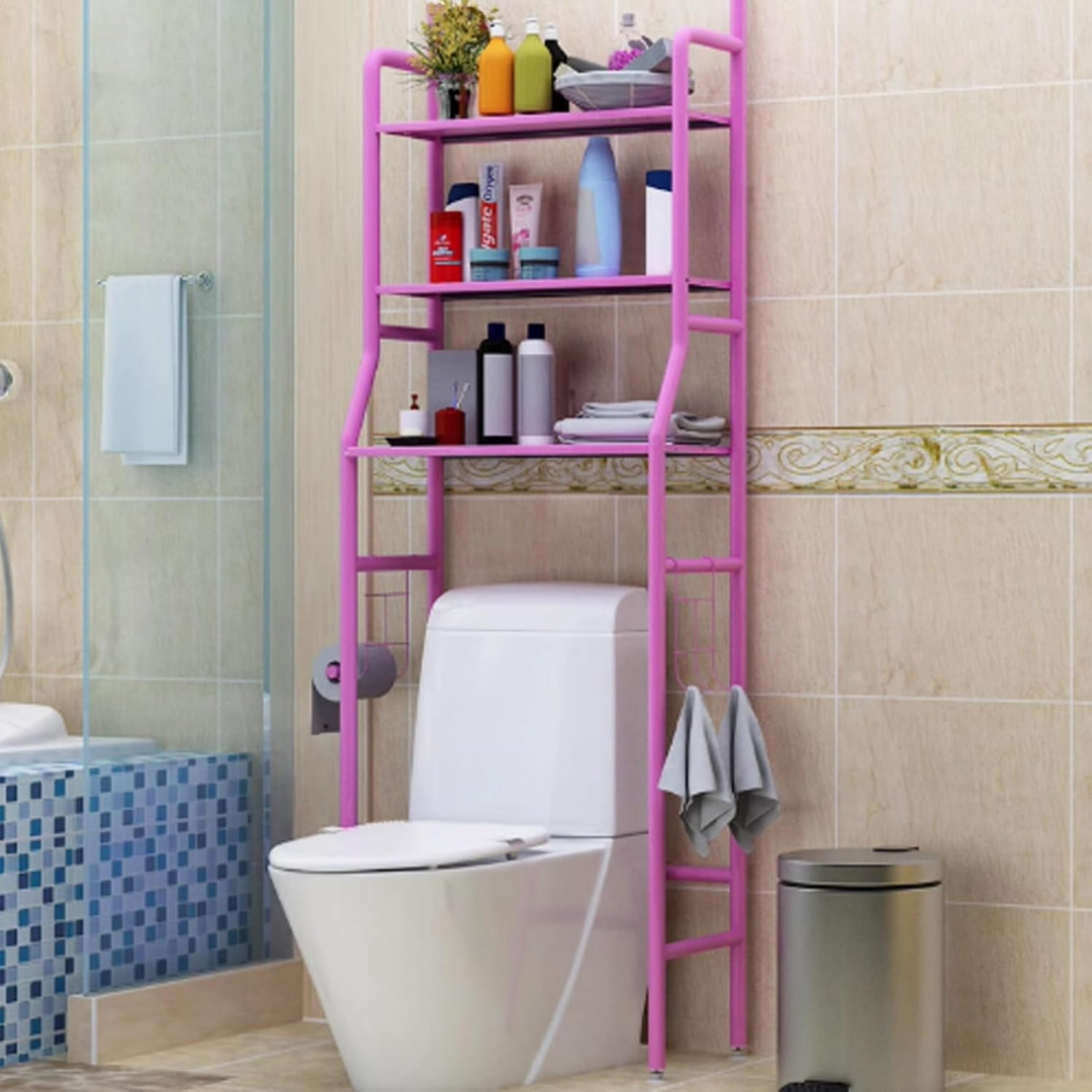 Over The Toilet 3 Layer Stainless Steel Storage Rack - 160cm