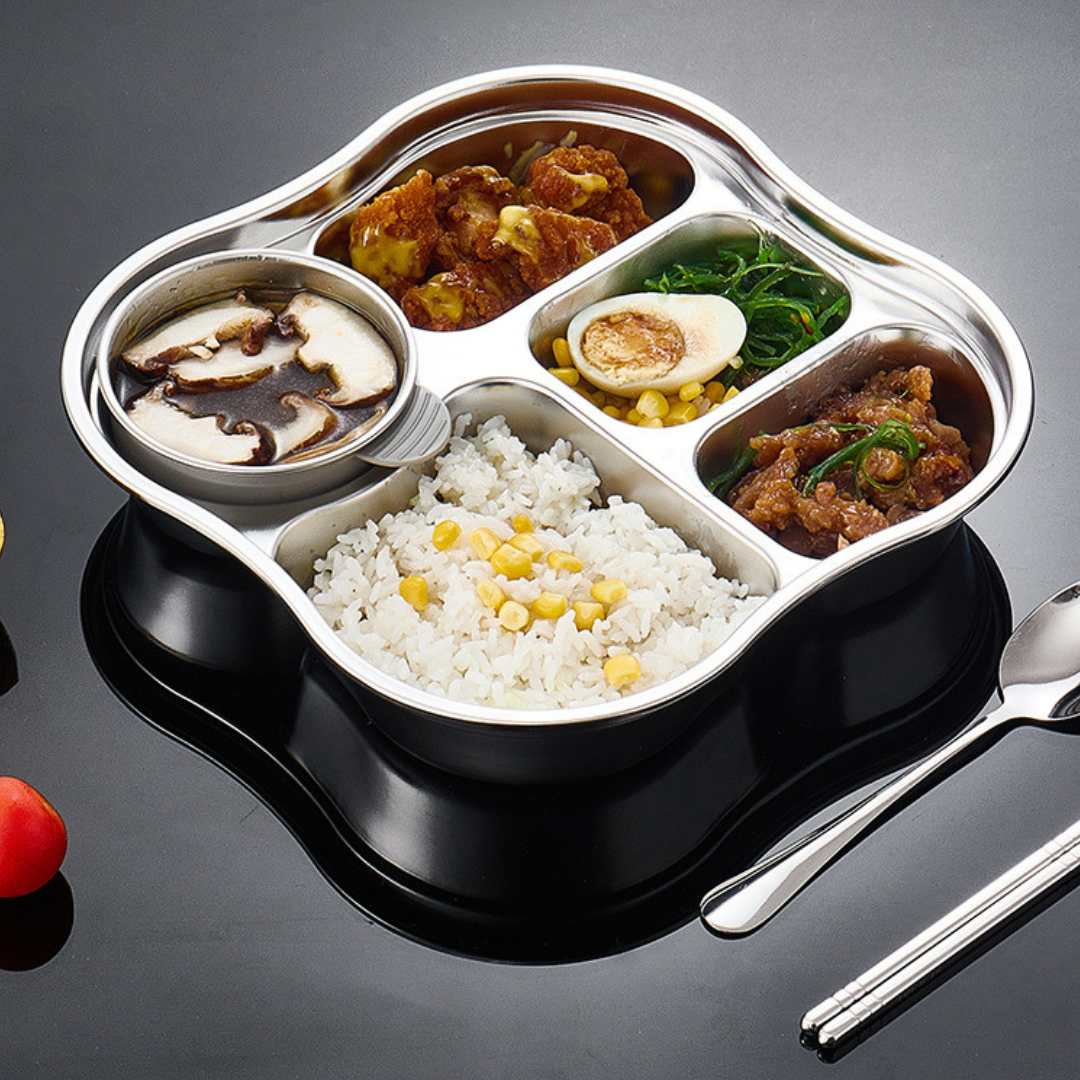 Homero 5 Compartment 316 Stainless Steel Antibacterial Bento Lunch Box