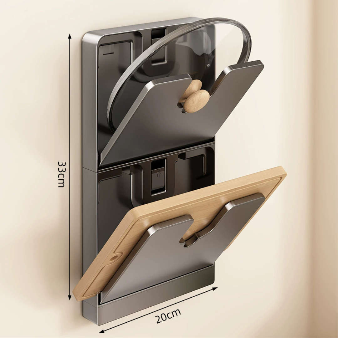 Multi Purpose Wall Mounted Foldable Kitchen Storage Rack