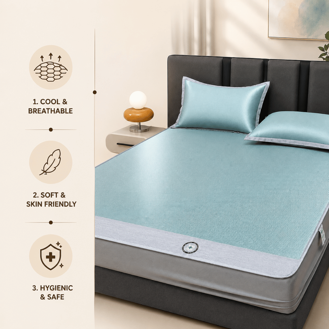 Homero 3D Honeycomb Comfort Breathable Bed Sheet Set with Pillow Cover - 150×200cm