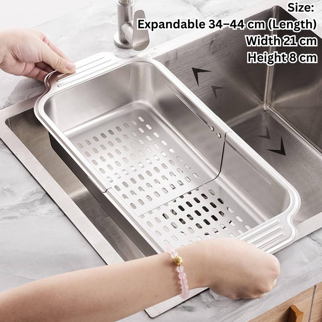 HOMERO Stainless Steel Expandable Sink Colander Strainer