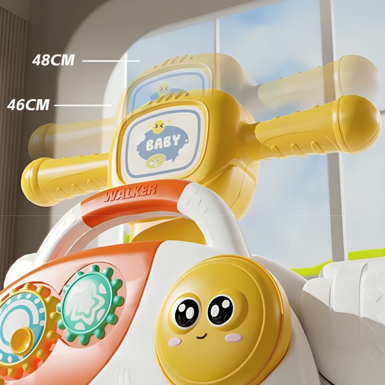 HOMERO 5 in 1 Multifunctional Activity Adjustable Height Baby Walker Learning Center