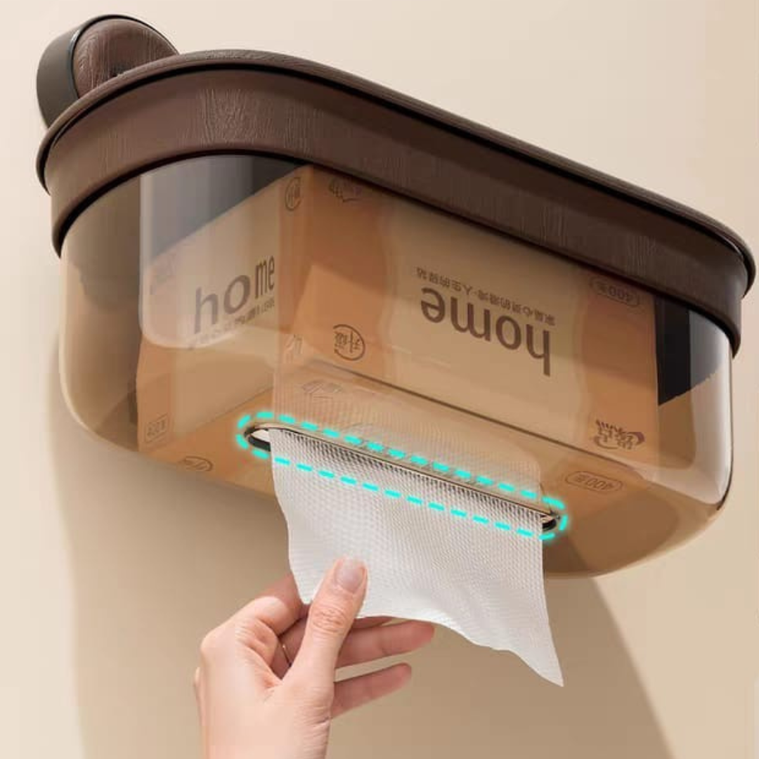 Wall Mounted Dual Strong Suction Support Waterproof Bathroom Storage Box