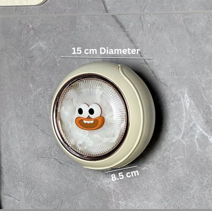 Cute Wall Suction Cup Mounted Kitchen Film Dispenser