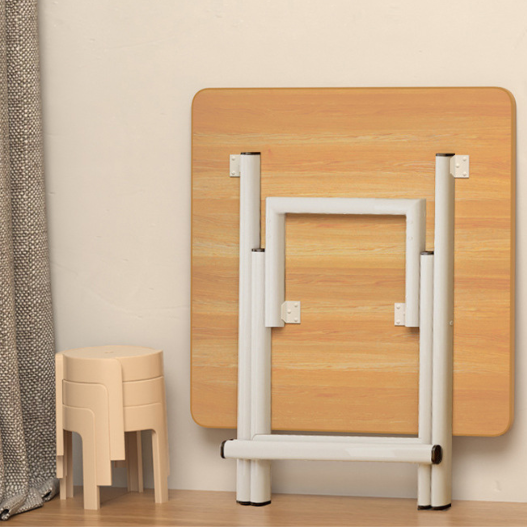 Modern Space Saving Foldable Wooden Table