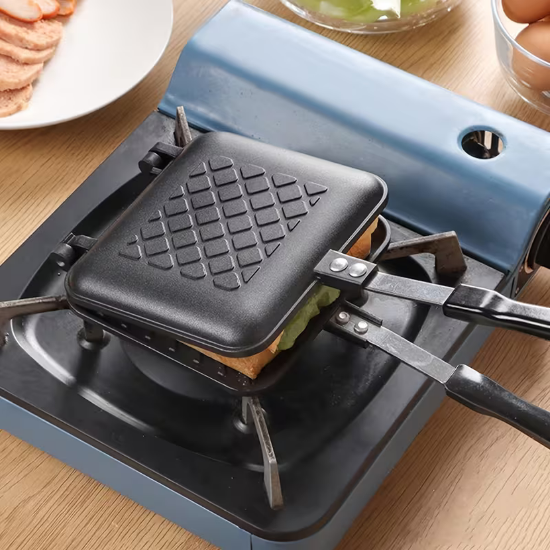 HOMERO Non-Stick Toasted Sandwich Maker Pan with Comfortable Non-Slip Handle
