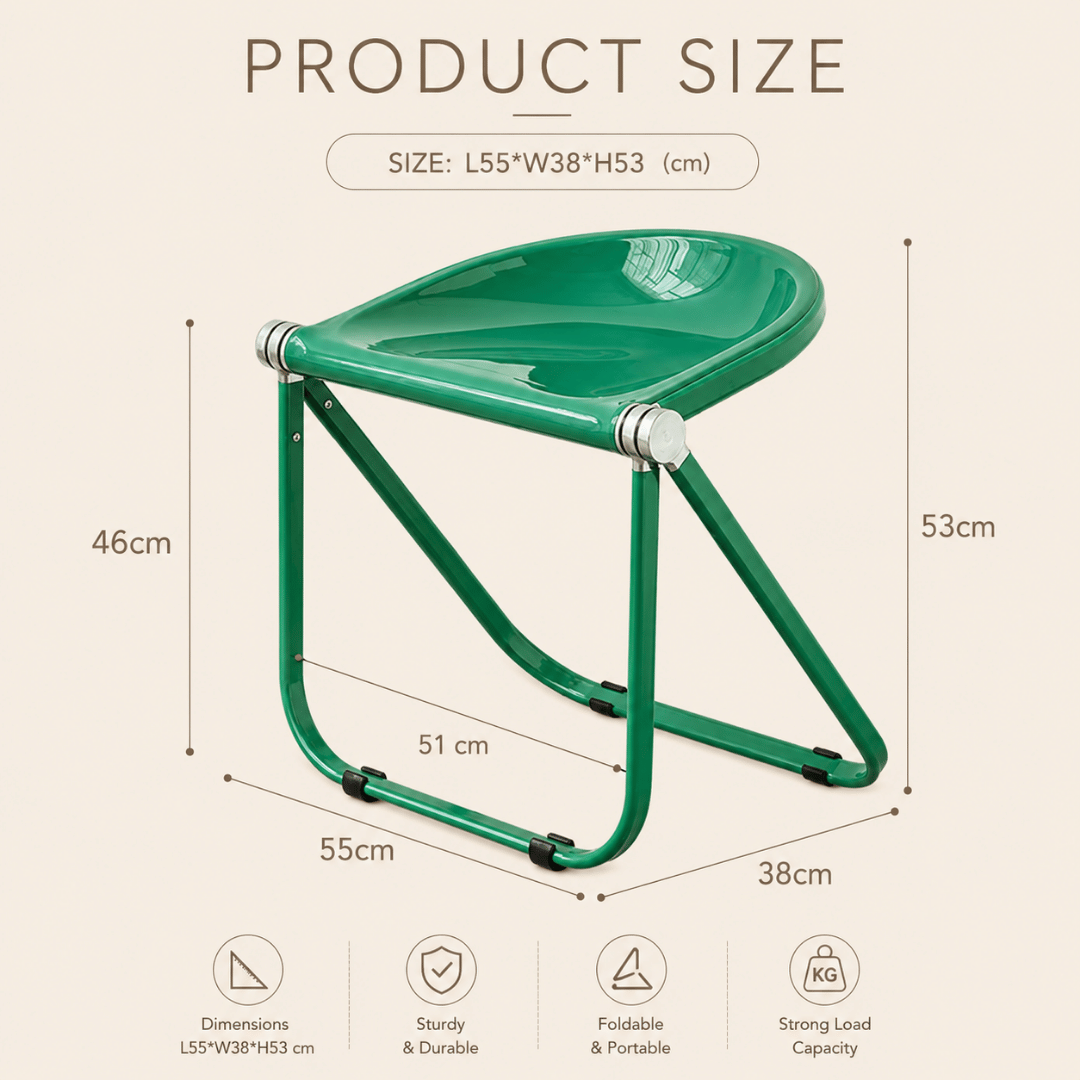 Homero Modern Design Strong Metal Frame Folding Chair
