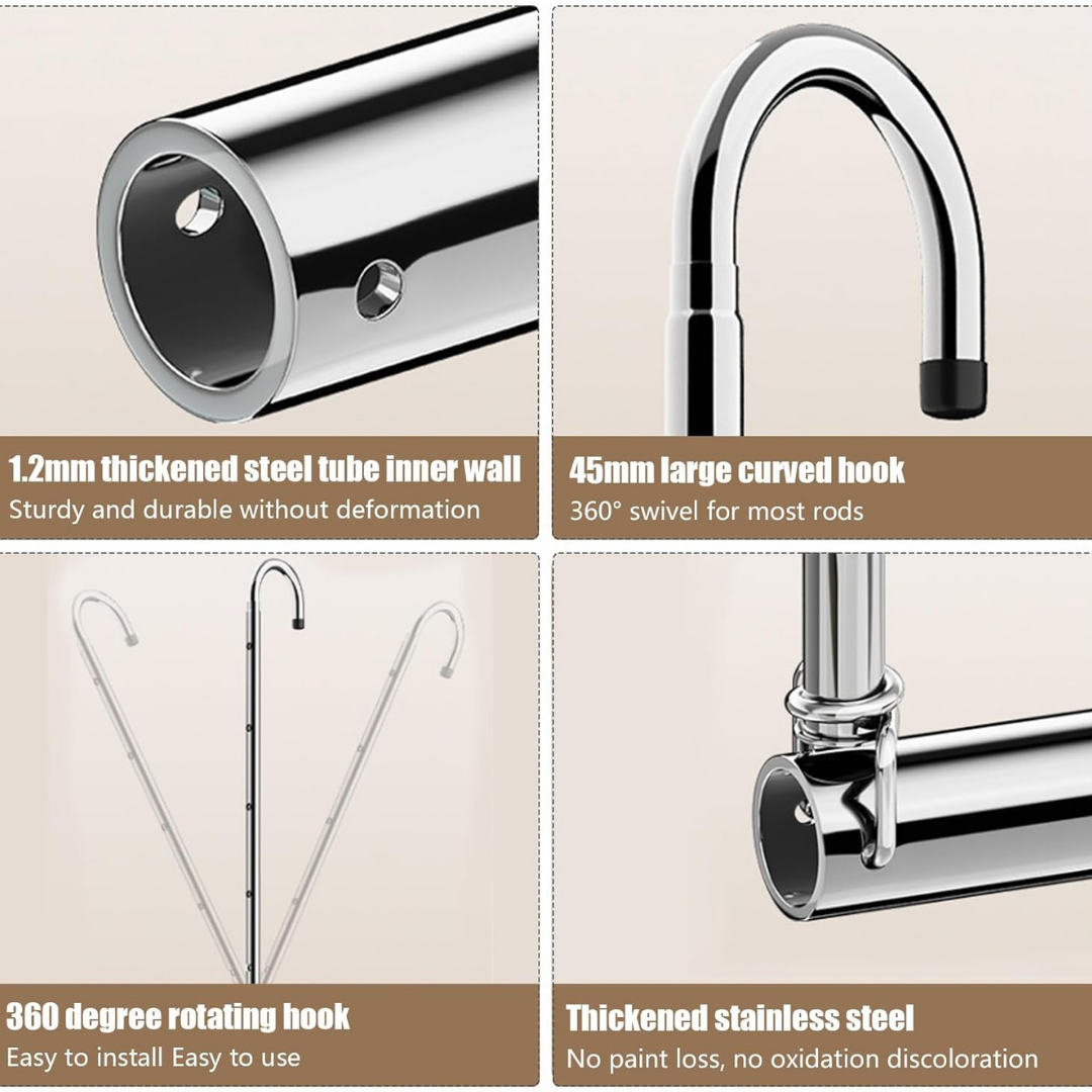 HOMERO 3-Level Extendable Stainless Steel Space Saving Clothes Airer