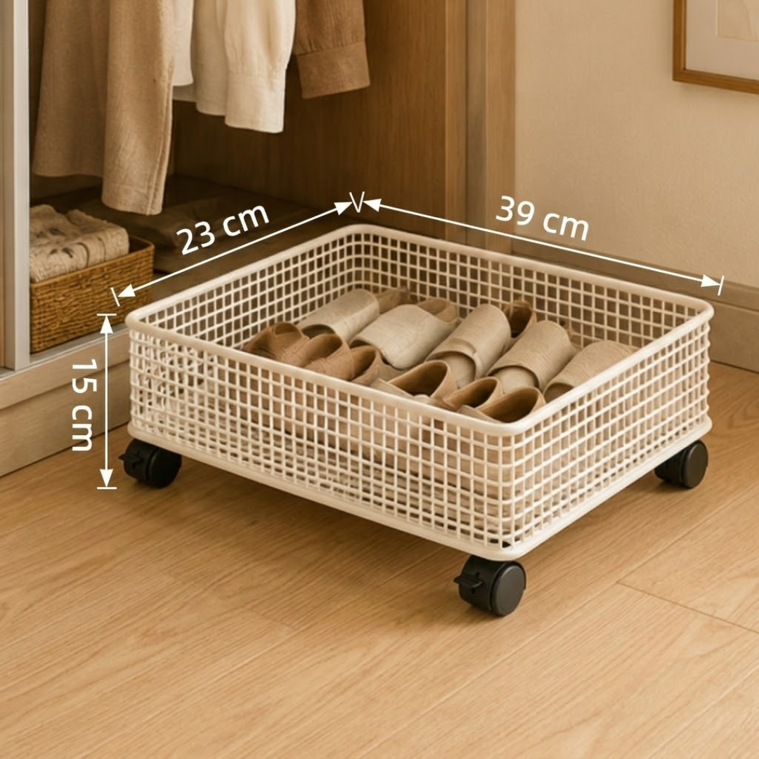 Multi-Purpose Heavy Duty Iron Rolling Storage Cart with Wheels