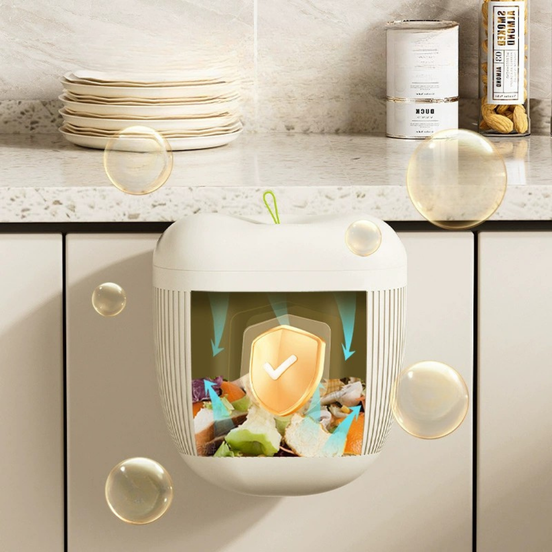 Homero Stylish Wall Mounted Dustbin with Lid 10 Litre Capacity