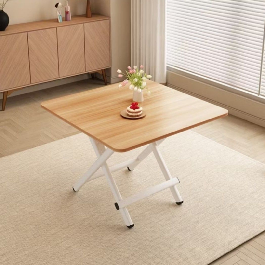 Modern Space Saving Foldable Wooden Table