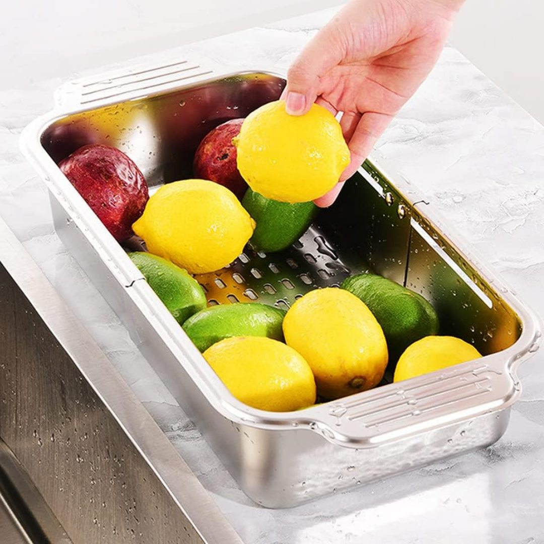 HOMERO Stainless Steel Expandable Sink Colander Strainer