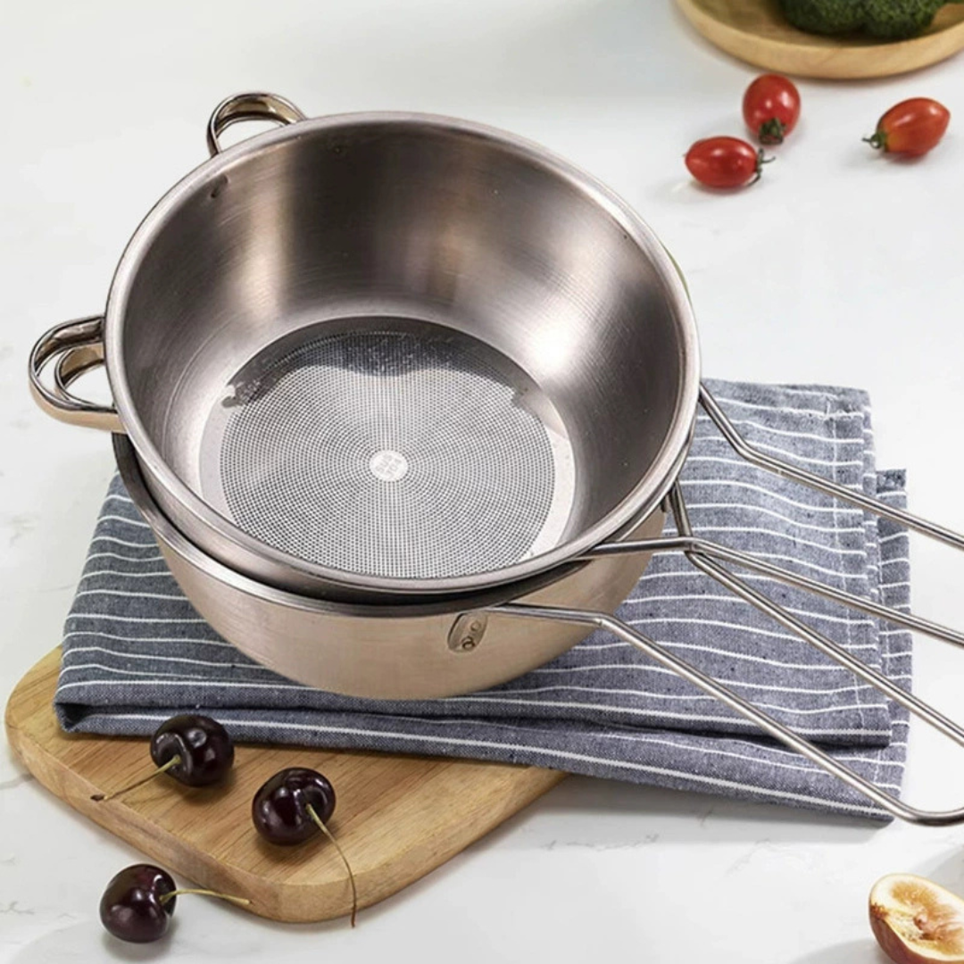 Multipurpose Stainless Steel Draining Sieve Bowl