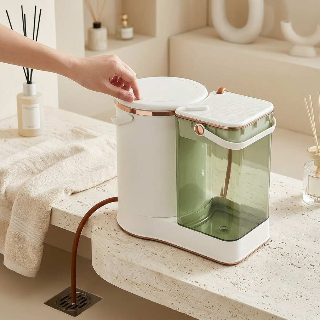 Premium Tea Waste Separator With Dual Bin & Detachable Filter