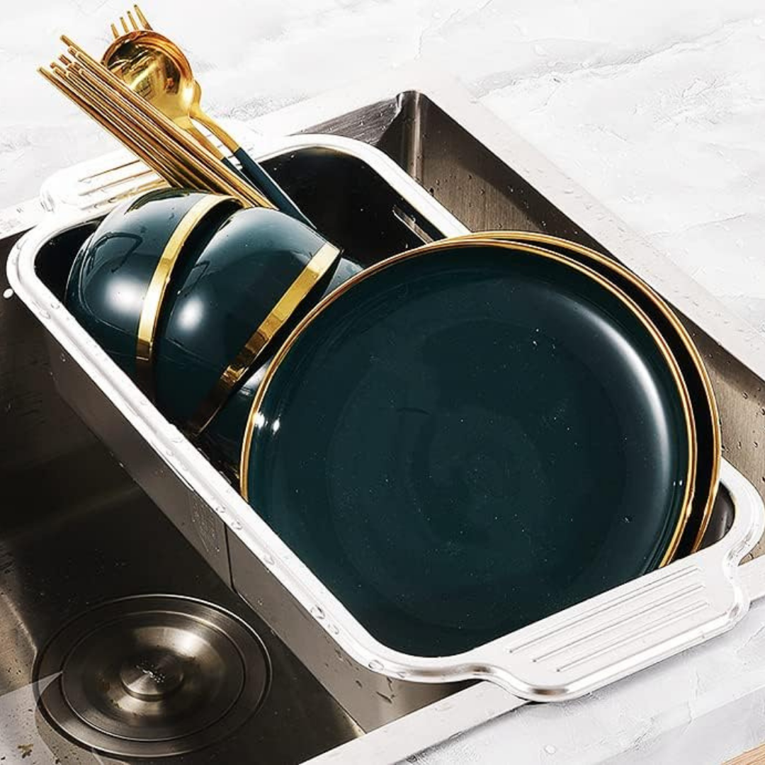 HOMERO Stainless Steel Expandable Sink Colander Strainer