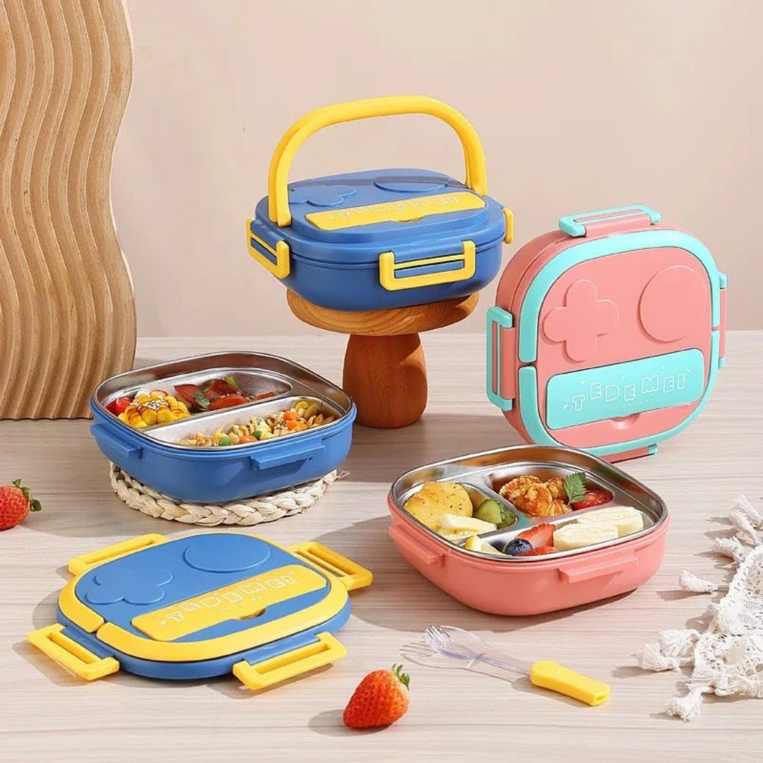 3 Compartment Stainless Steel Leakproof Bento Lunch Box