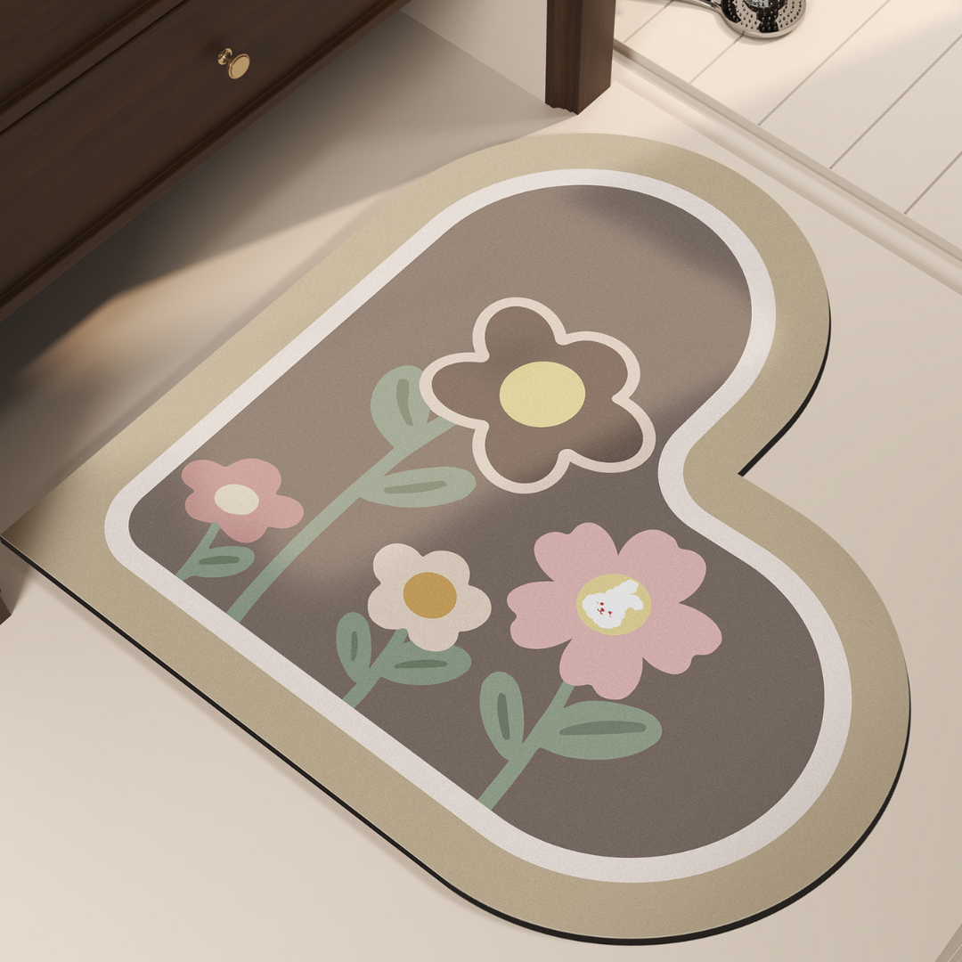 Ultra-Absorbent Suede Kitchen Mat with Non-Slip Rubber Base