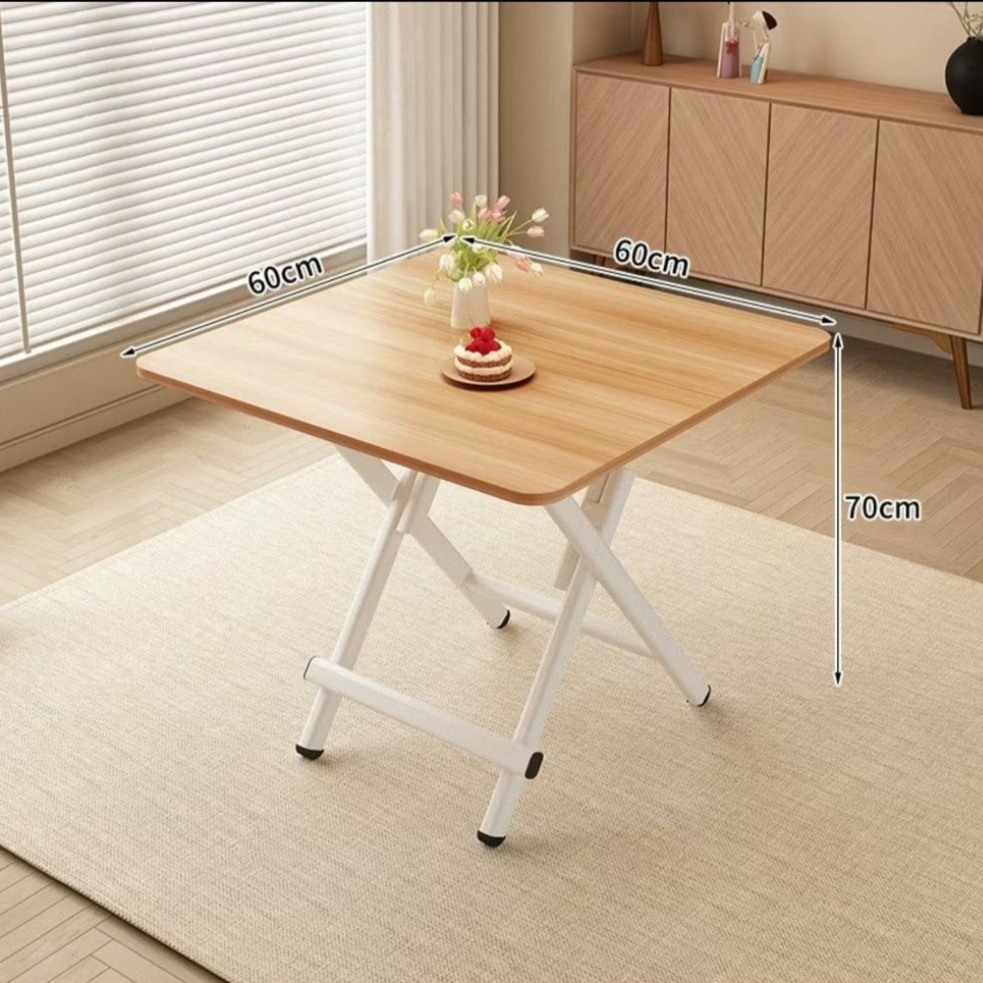 Modern Space Saving Foldable Wooden Table