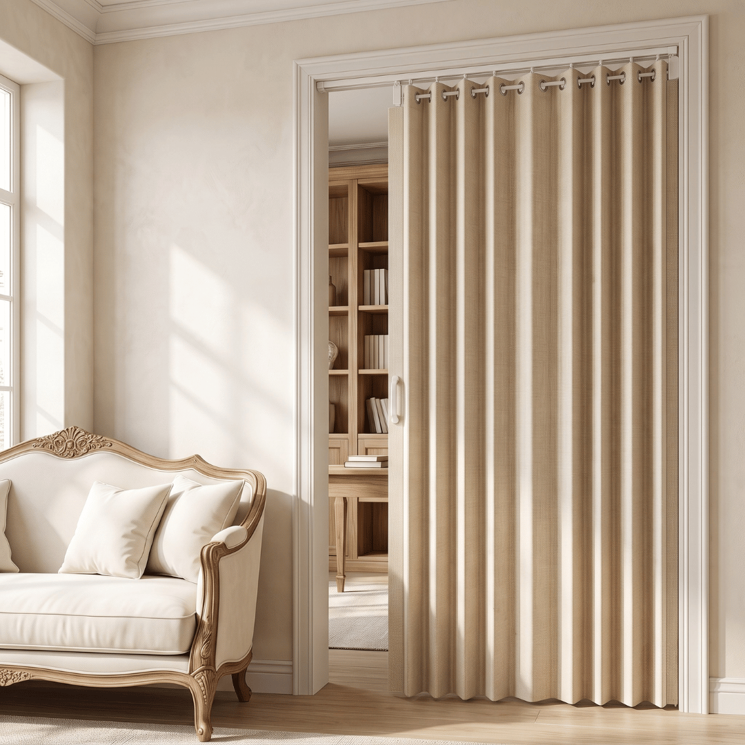 Accordion Style Magnetic Folding Door Curtain