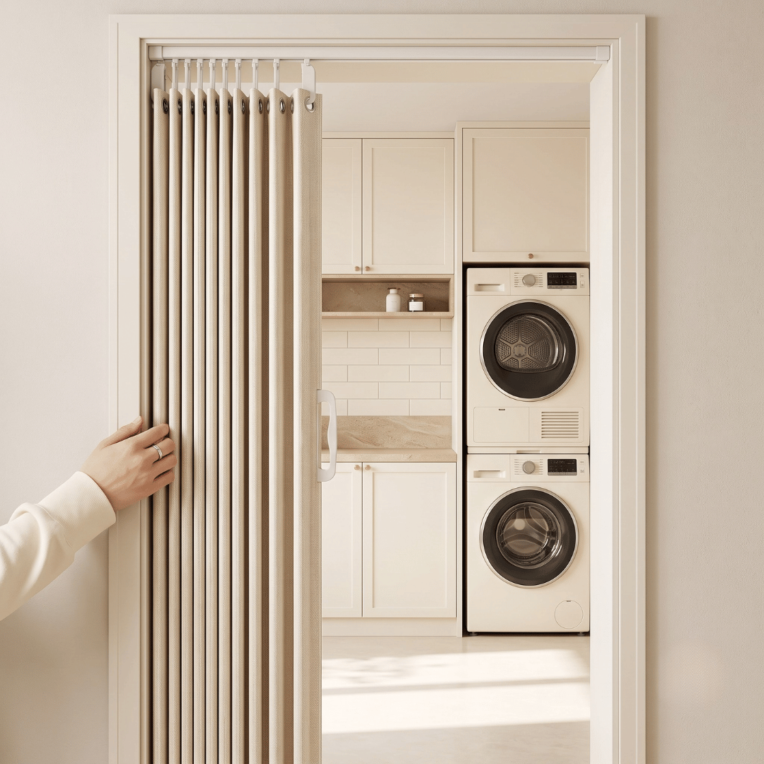Accordion Style Magnetic Folding Door Curtain