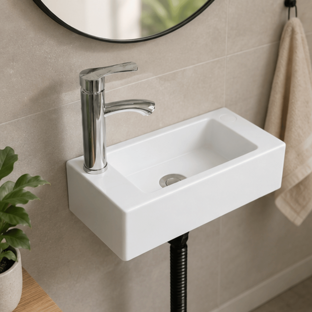 Compact Wall Mounted Mini Plastic Hand Wash Basin