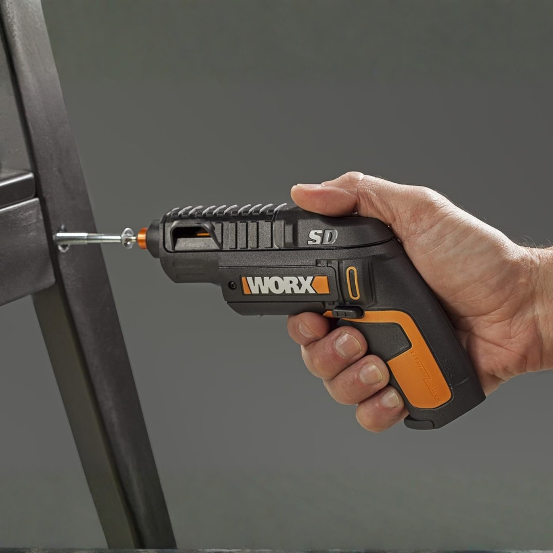 HOMERO Semi Automatic Cordless Electric Revolver Bit Storage 4V Lithium Power Screwdriver