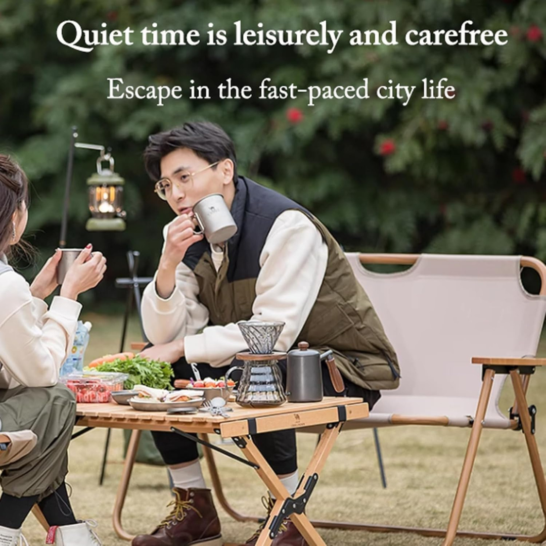 Homero Portable Outdoor Double Folding Chair Premium 600D Oxford Cloth Design
