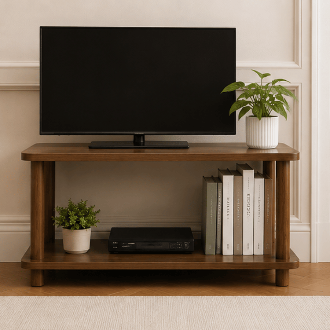 European Style Two Tier Wooden Center Table