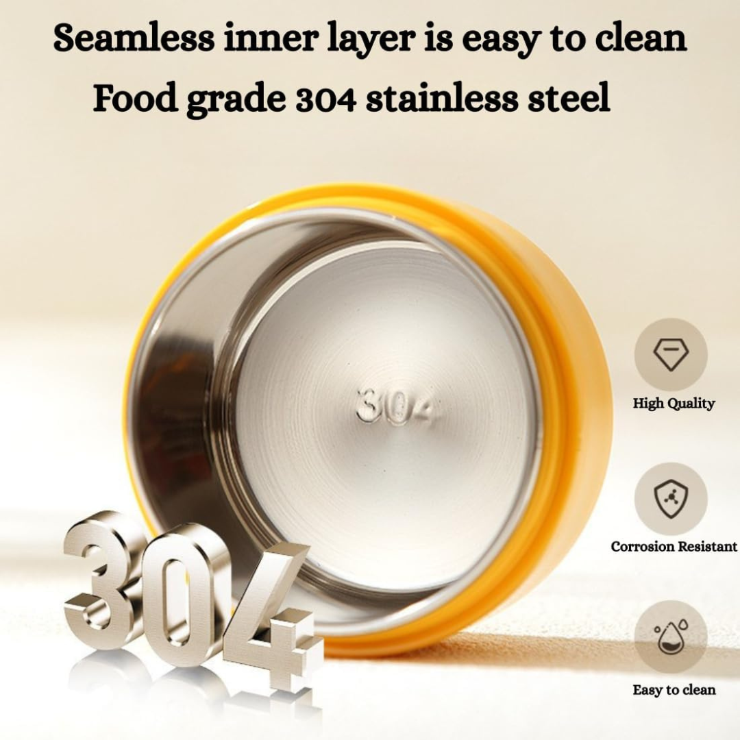 Double Wall Insulated Lunch Food Container with Handle