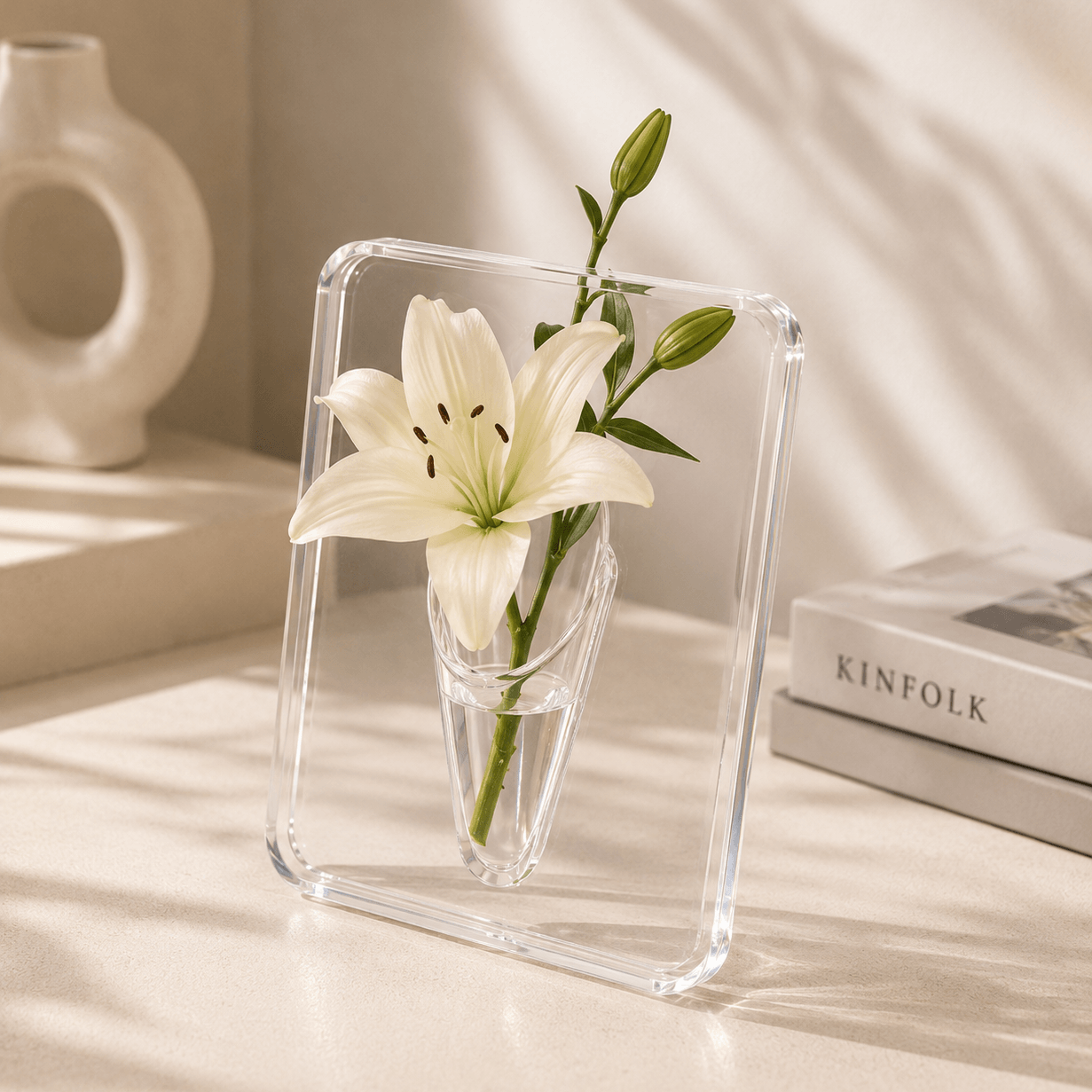 Decorative Modern Vase Floral Arranger for Home and Office Decor