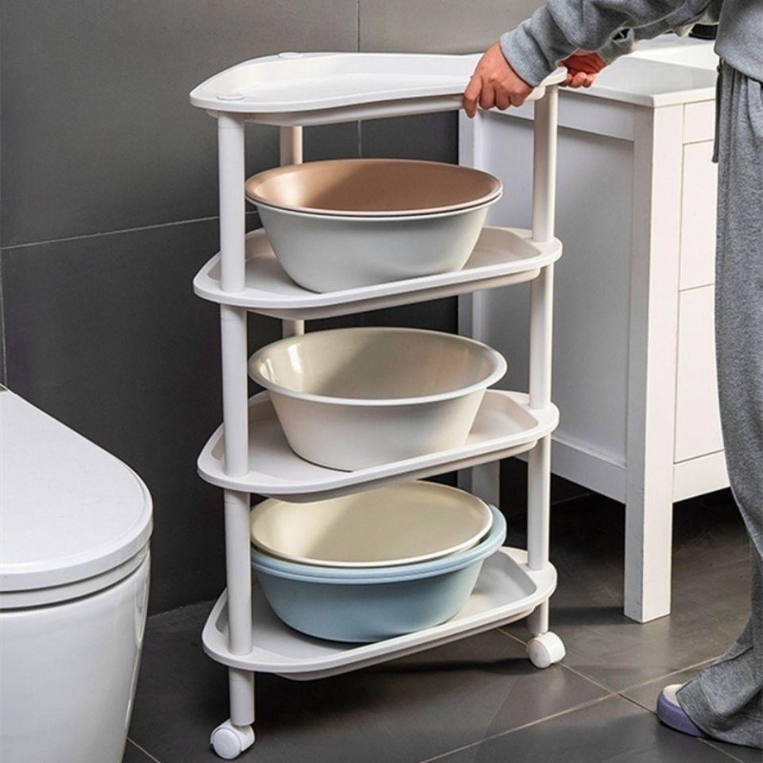Heavy Duty Corner Bathroom Storage Rack