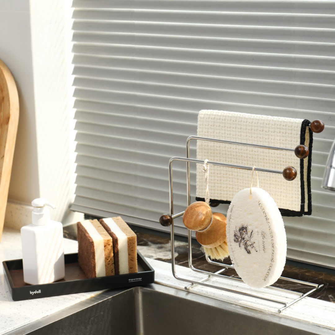 Countertop Stainless Steel Drain Rag Rack