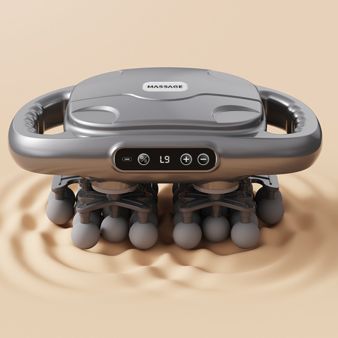 Full Body Muscle Massage Gun with Red Light Therapy & 36 Massage Heads