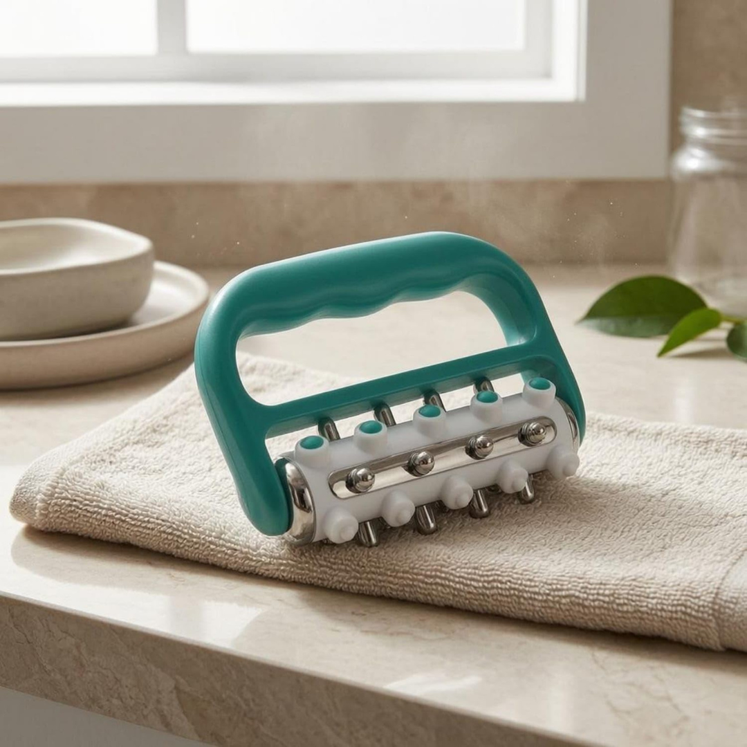 Ergonomic Handheld Massage Roller Full Body Rolling Massager