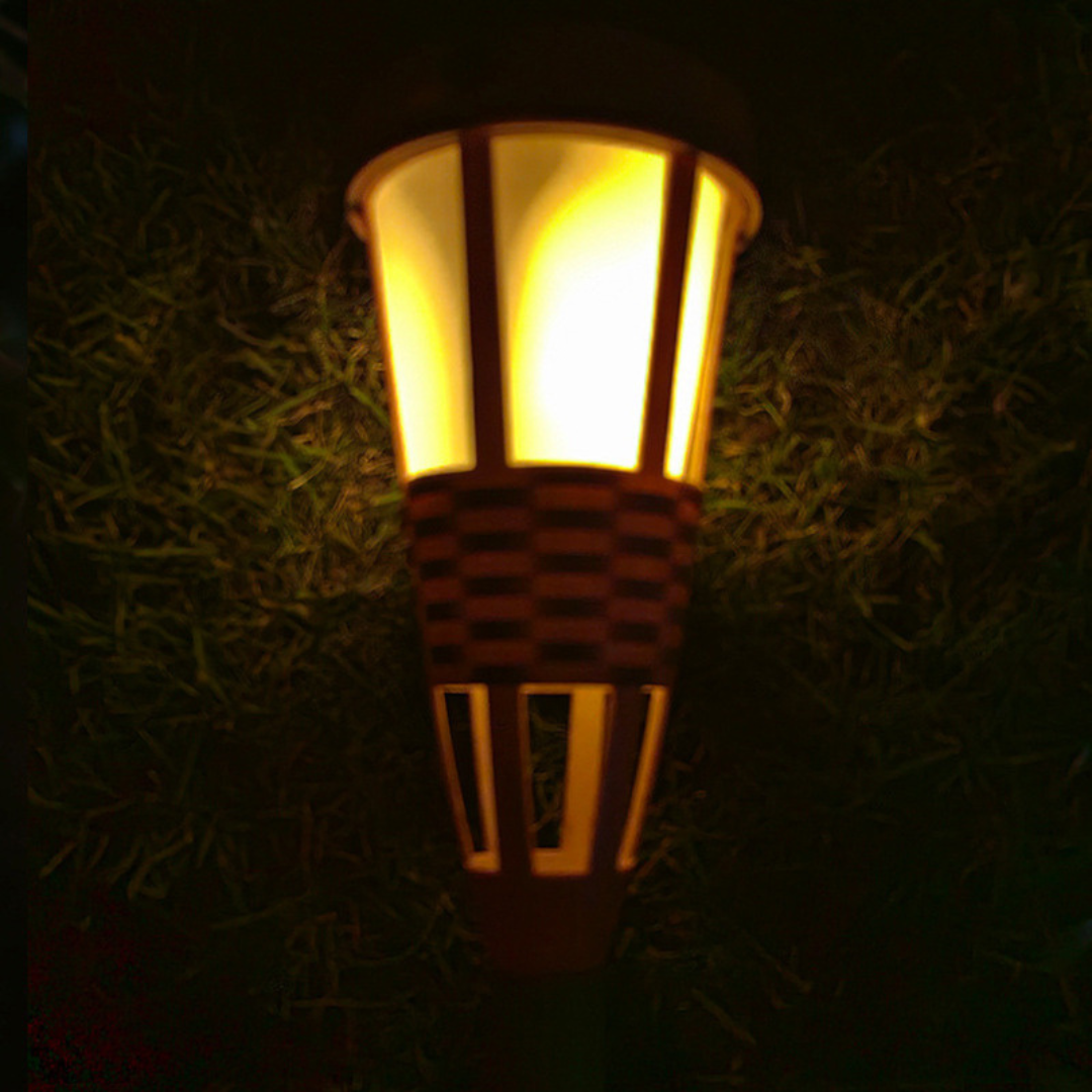 Homero Solar Flame Garden Light Outdoor Waterproof Design