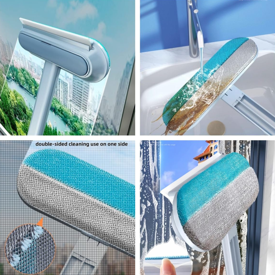 Long Handle Multi Surface Cleaning Tool  & Pet Hair Removal Brush