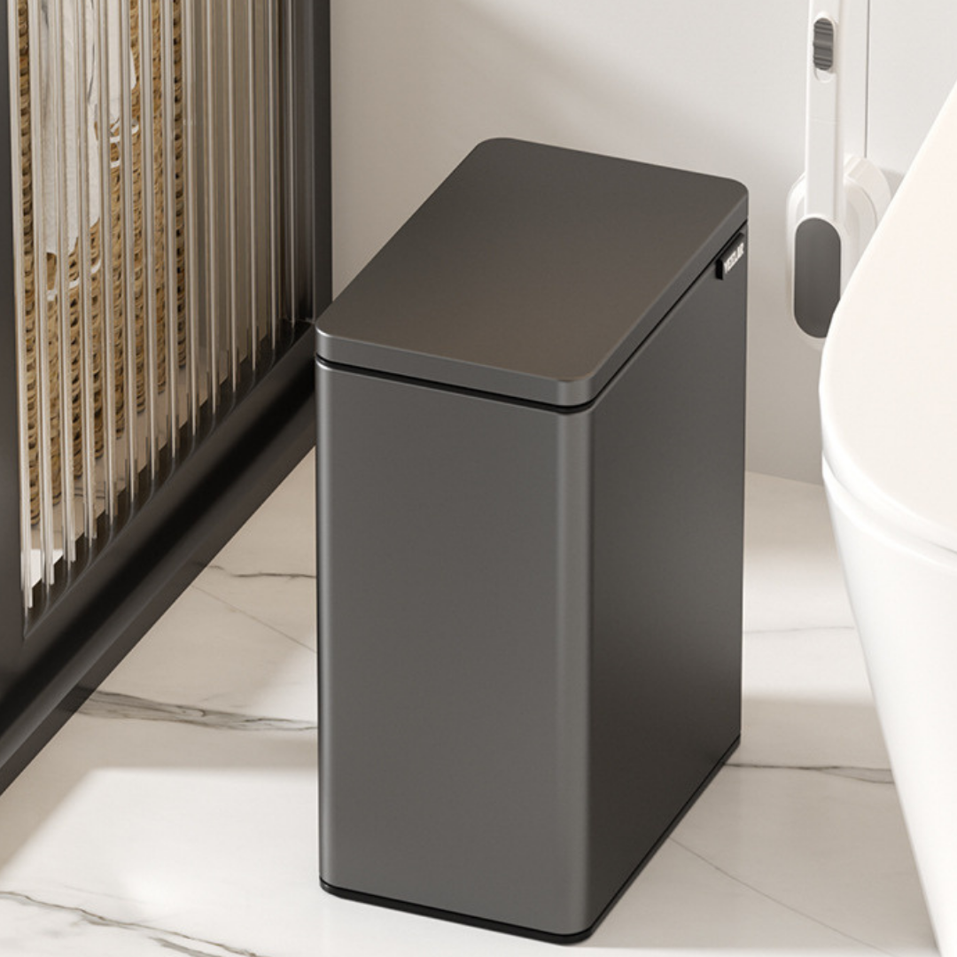 HOMERO Slim One-Press Lid System Dual Bucket Dustbin - 7L Size