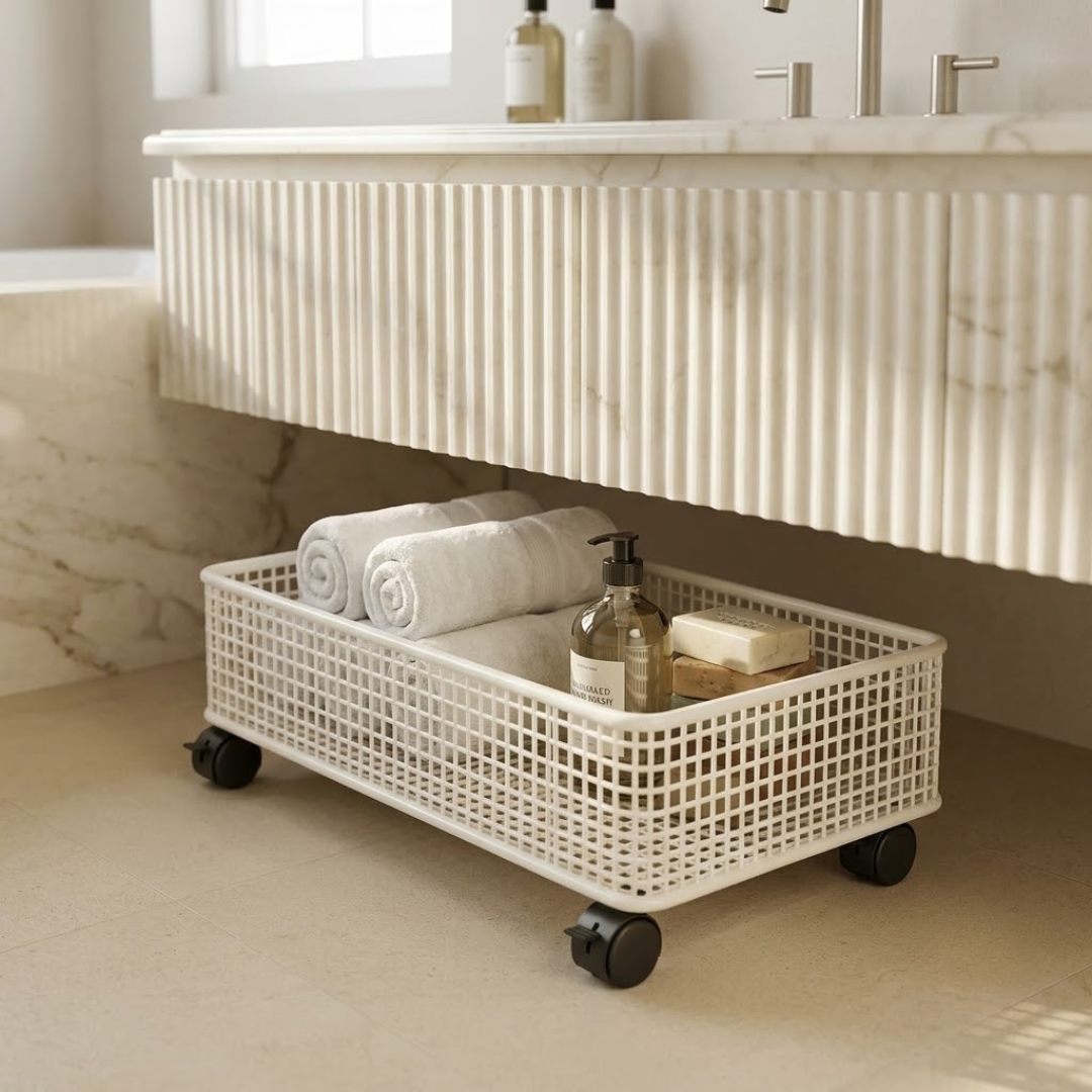 Multi-Purpose Heavy Duty Iron Rolling Storage Cart with Wheels