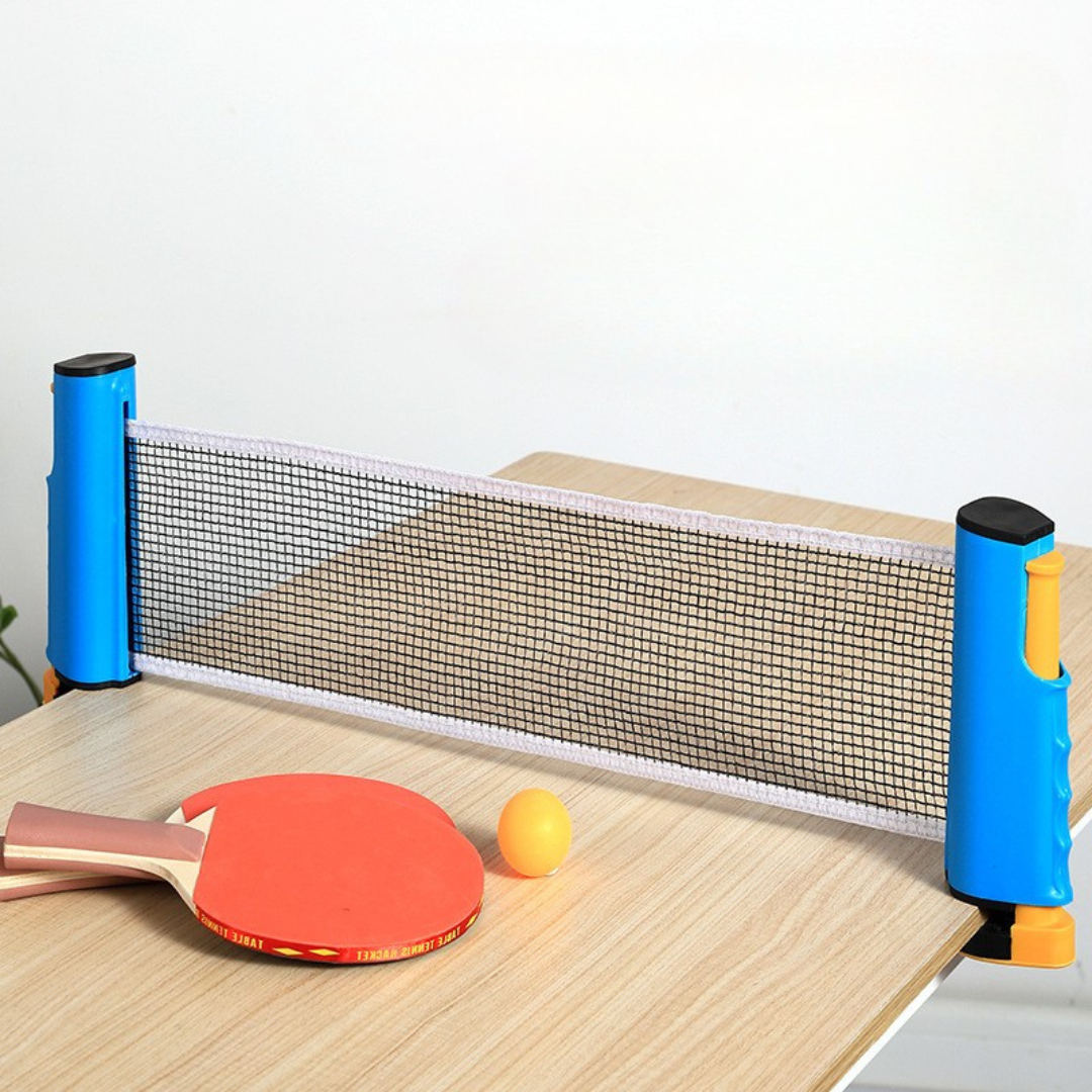 Portable Retractable Table Tennis Net Set with Paddles
