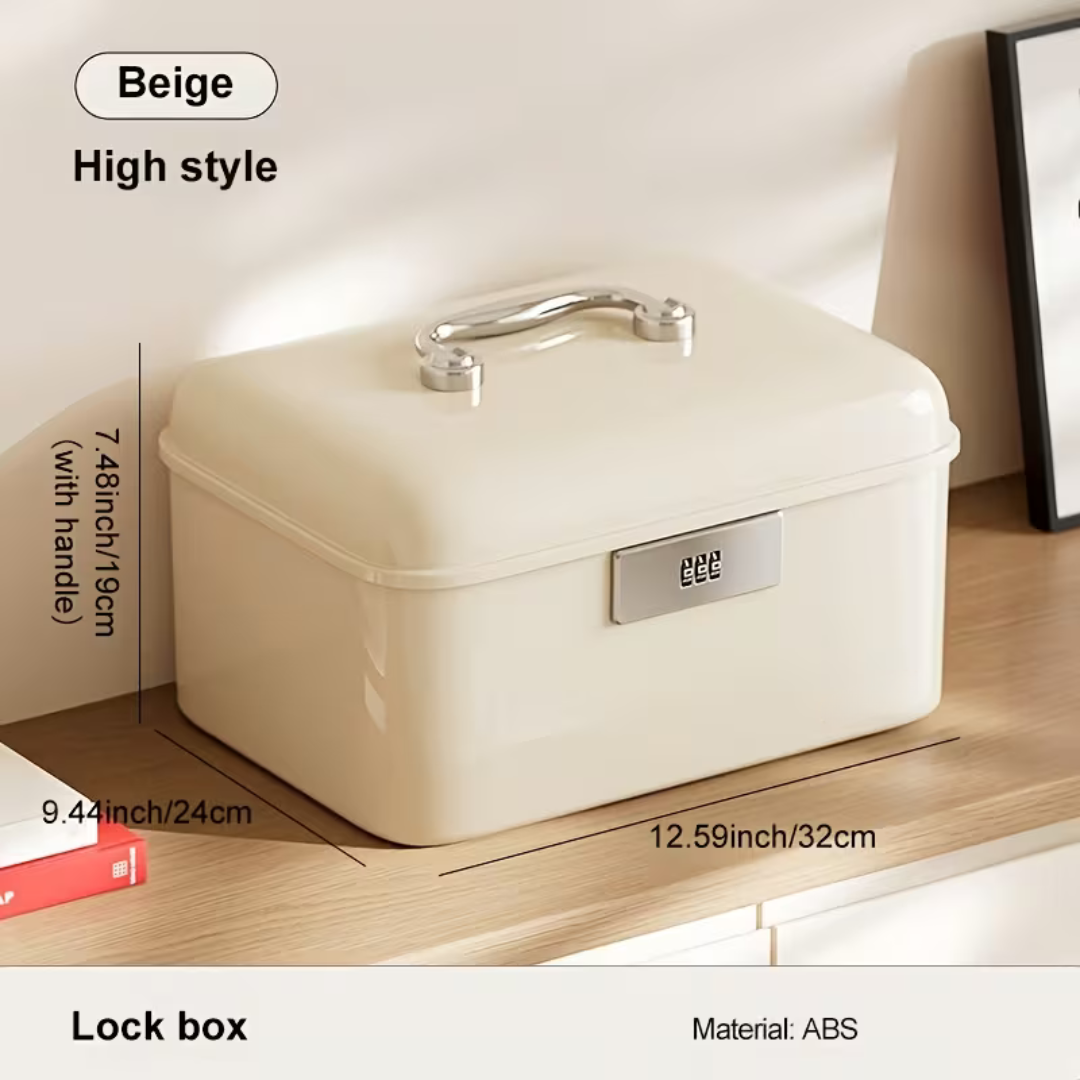 Double-Layer Heavy Duty Lockable Storage Organizer with 3 Digit Combination Lock