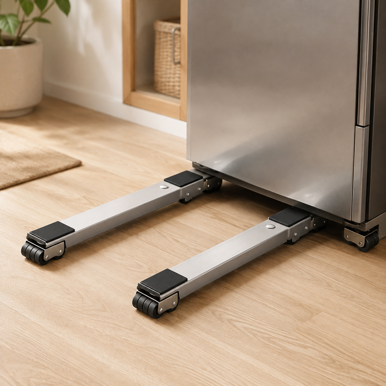 Heavy Duty Appliance Moving Stand with Anti Slip Lockable Roller Base