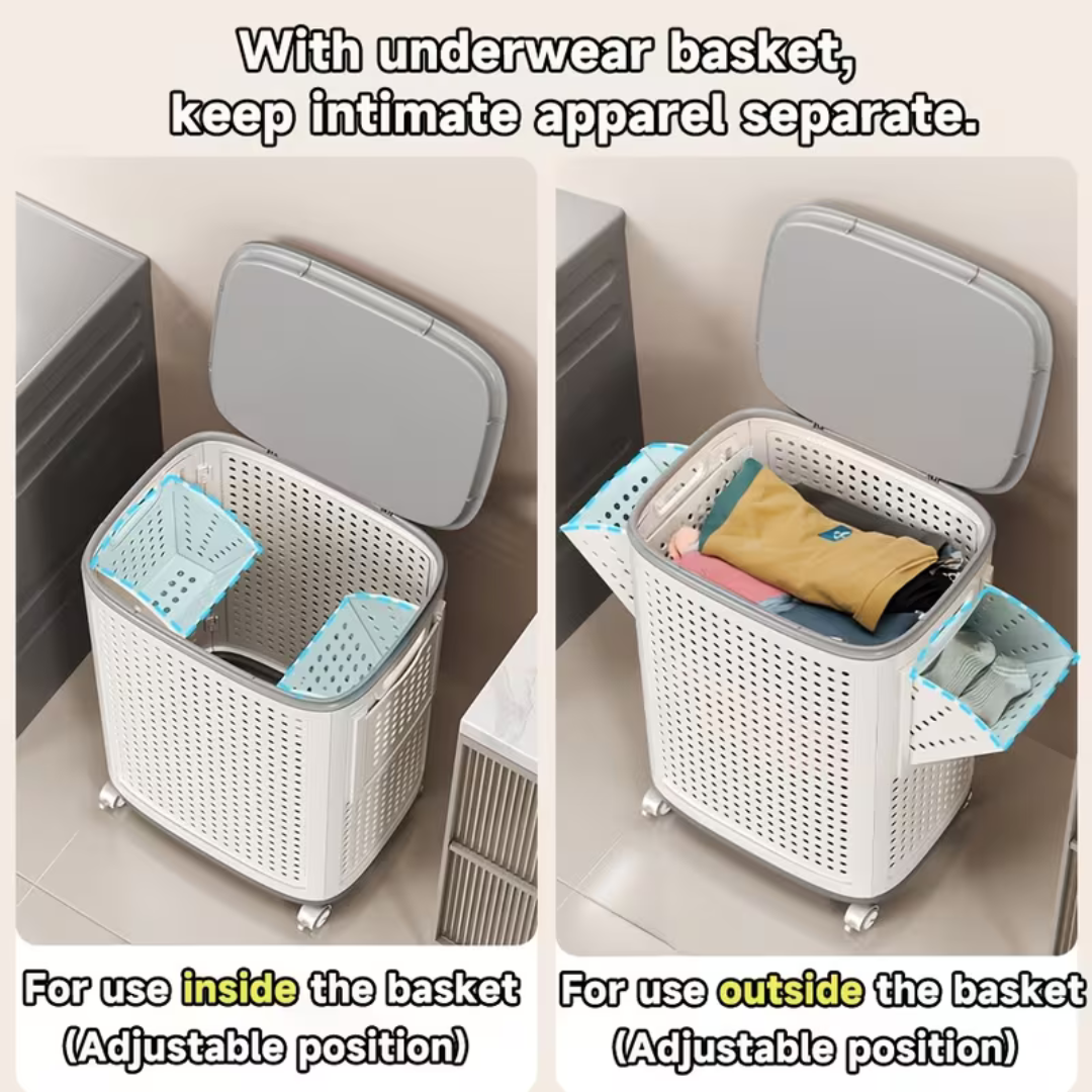 Multi Purpose Laundry Storage Basket with Wheels