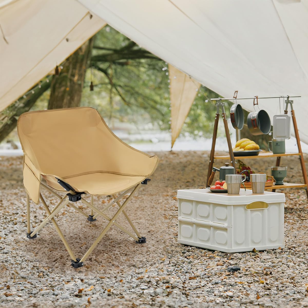 HOMERO Premium Foldable Camping Moon Lightweight Portable Chair